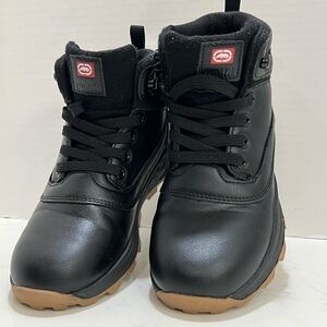 Lugz Black and Brown Boots with Modern Design